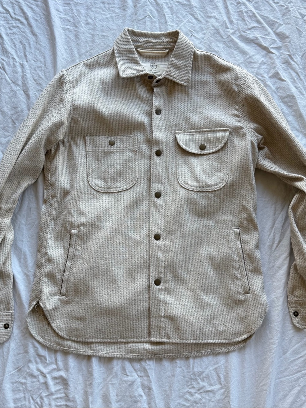 Rogue Territory Sashiko Service Shirt - Natural Size Large